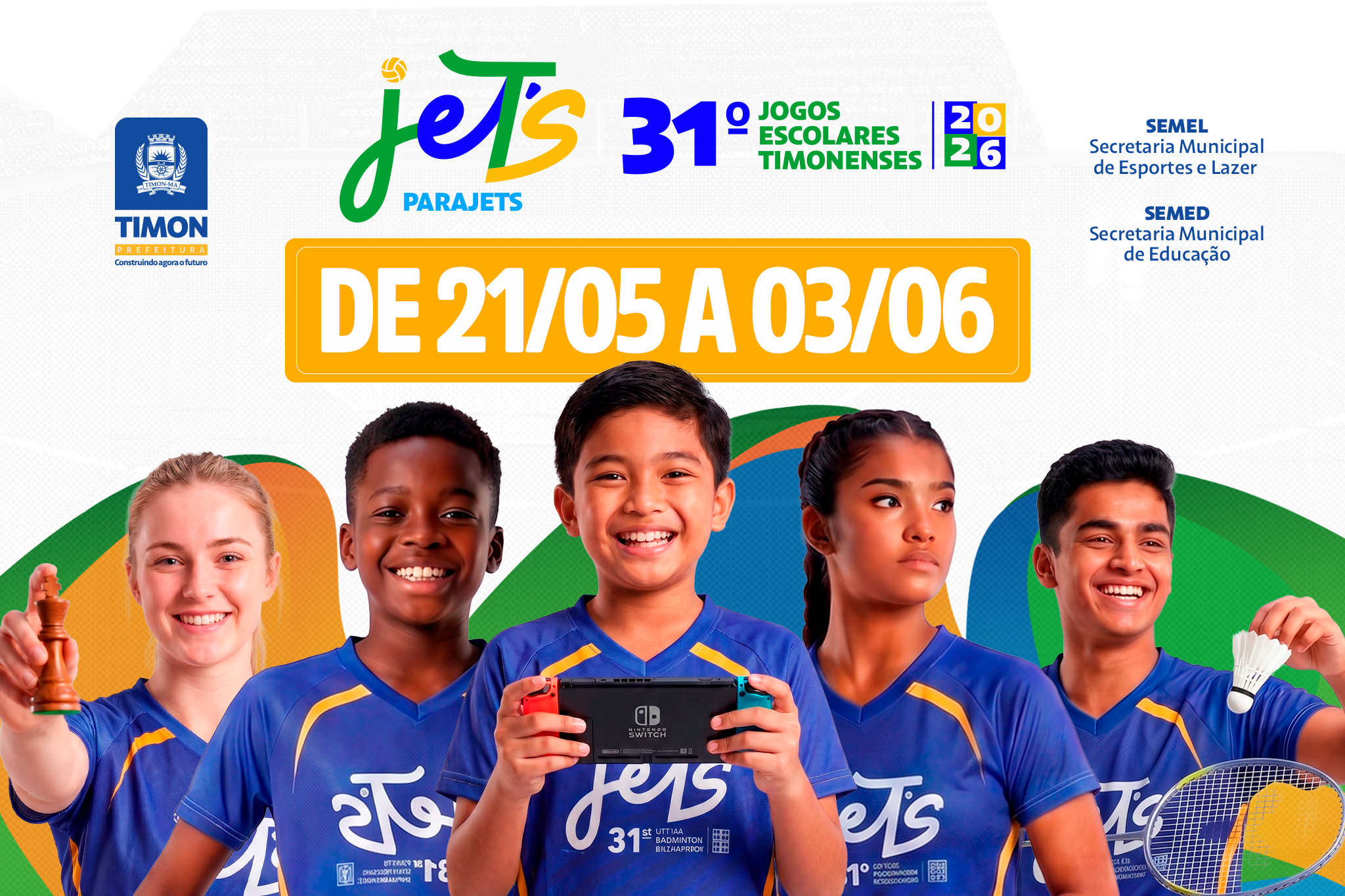 Timon dará início a 31ª edição dos Jogos Escolares Timonenses – JETs