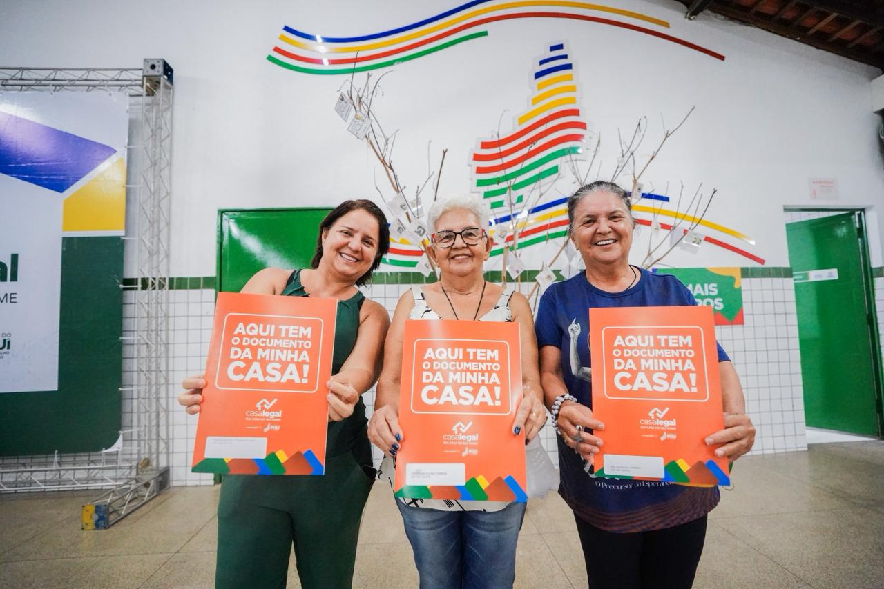 Casa Legal: Governo do Piauí entrega mais de mil registros de imóveis gratuitos em Teresina nesta segunda (11) e quarta (13)