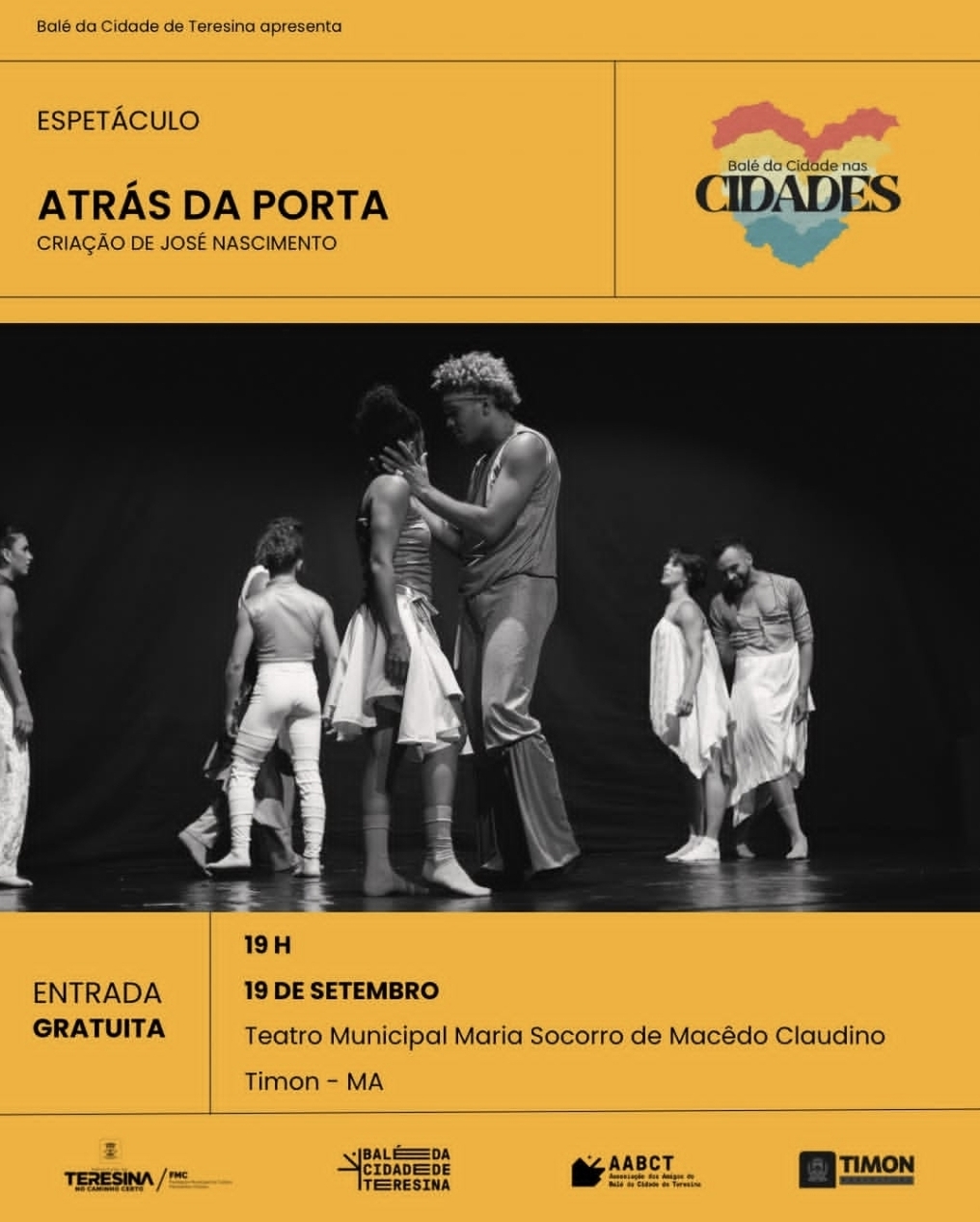 Balé da Cidade de Teresina cruza divisas e leva arte e formação para Timon neste sábado (19)