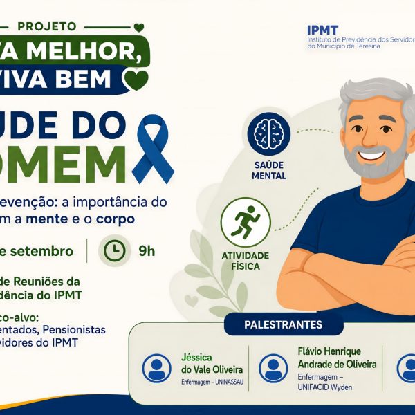 IPMT promove palestra sobre saúde do homem e prevenção nesta quinta-feira (3)