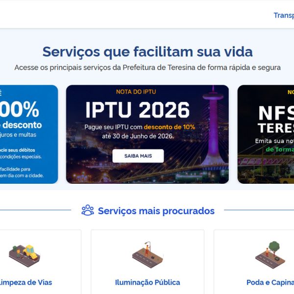 Teresinenses contarão com novas funcionalidades do Teresina ON com uso de inteligência artificial