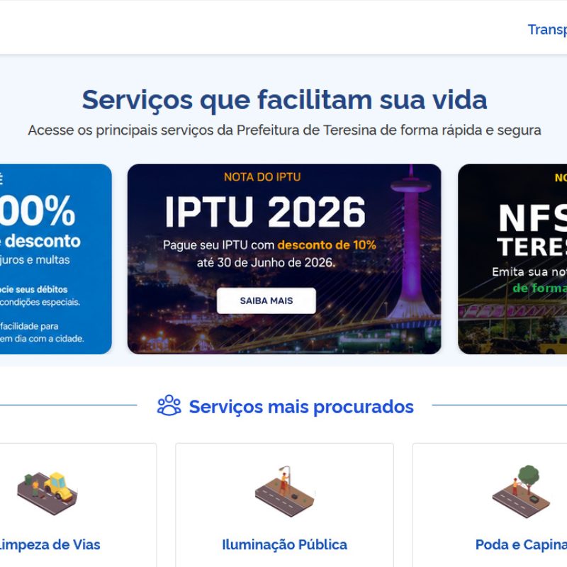 Teresinenses contarão com novas funcionalidades do Teresina ON com uso de inteligência artificial
